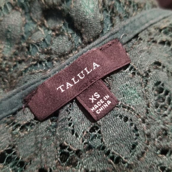 Aritzia Forest Green Lace Tank - Picture 3 of 4
